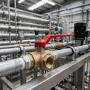 1in BSP Female 3-Way T Port Ball Valve, 25 Bar