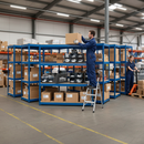 5x Heavy Duty Industrial Shelving - 2440mm High - 400kg Load Capacity - Chipboard