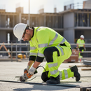 Premium High-Performance Hi-Vis Yellow Stretch Combat Trousers with Knee Pad Slots and Eco-Friendly Design