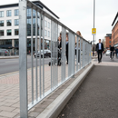 Premium Pedestrian Guardrail 1m, 1.5m, and 2m - Galvanised Steel Safety Barrier for Sidewalks