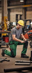 Premium Slim Fit Work Trousers with Holster Pockets, 4-Way Stretch for Enhanced Mobility and Durability