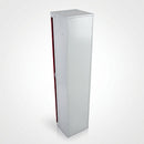 Single-door galvanised steel storage locker with cam lock (view 2)