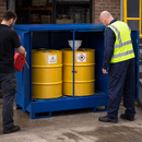 Industrial Drum Storage Unit – 1385mm x 1075mm x 1345mm – Heavy Duty Steel – COSHH Compliant