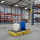 Premium 100L Recycled PE Spill Tray with Grate for Safe Containment