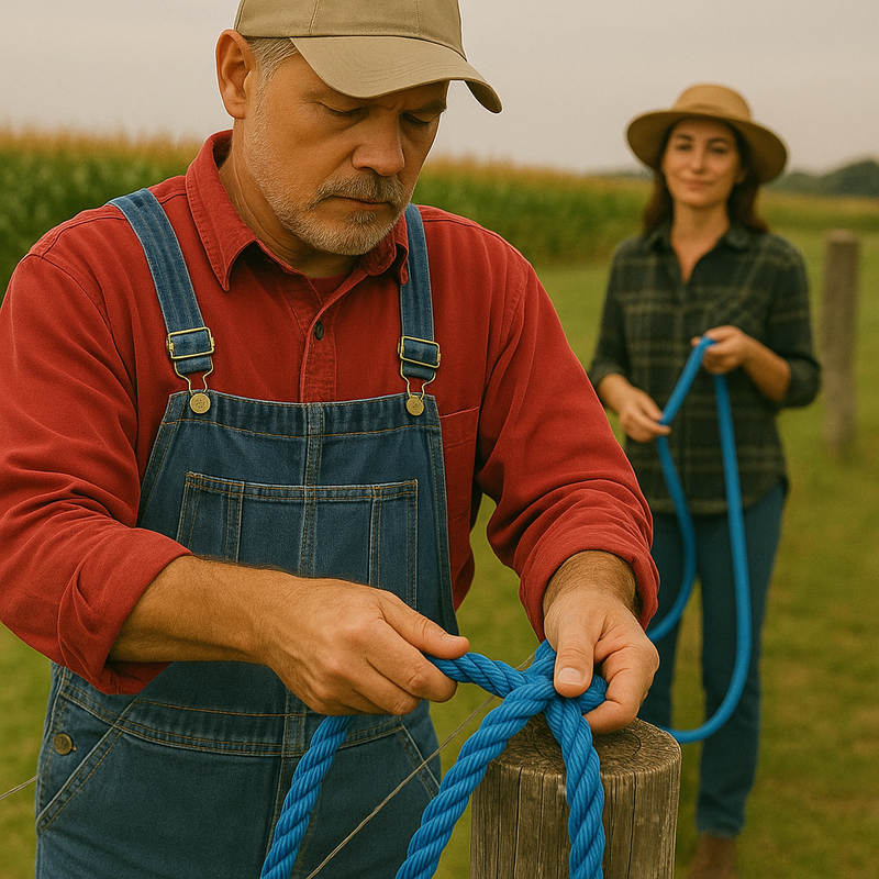 10mm Blue Polypropylene Rope – Heavy-Duty, Weatherproof & Ultra-Versatile – 50m Coil