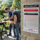 Abrasive Wheel Groups Regulations Poster – 400mm x 600mm – Rigid Plastic – Indoor/Outdoor Use