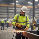 Premium Electric Arc Flash Hi-Vis Long Sleeved Polo Shirt with Fire Retardant Features and Enhanced Mobility
