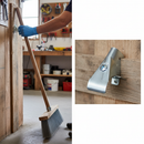 Premium Broom Support Clamp - Heavy Duty Design for Flat Back Brooms with Secure Fixing Mechanism