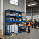 Premium Industrial Shelving Units - 2130mm High - 200/280kg Capacity - Blue Finish