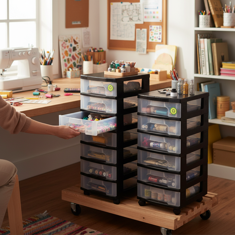 Premium Plastic Storage Drawers for Organizing Home and Office