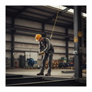 Premium One-Point Safety Harness with Steel Buckles and Adjustable Straps for Fall Protection Compliance