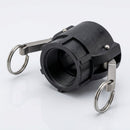 Polypropylene Cam Lever Coupler – 1in Female x 1in Thread (view 2)