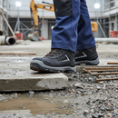 Premium Metal-Free Safety Boot with Composite Toe Cap and Rubber Outsole for Industrial and Warehouse Use in UK Sizes 2-6