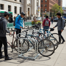 Premium Dual-Sided Bicycle Rack for 6 to 12 Cycles - Heavy Duty Hot-Dip Galvanized Steel with High-Performance Wheel Guides