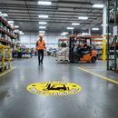 Premium High-Visibility Floor Sign 430mm - Durable Slip-Resistant Vinyl for Forklift Safety
