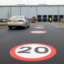 Premium 20mph Speed Limit Roundels - Thermoplastic, Tricolour, Non-Slip, Easy Application