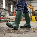Premium Full Safety Wellington Boots with Steel Toecap, Waterproof, and Cold Insulation for Heavy Duty Use