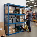 Heavy Duty Shelving - 1600mm High - 200/280kg Capacity - Blue