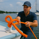 Heavy-Duty Polypropylene Rope 6mm x 500m – Orange, 3-Strand Twisted Draw Cord for Cable Pulling, Industrial, Agricultural & Marine – 550kg Strength