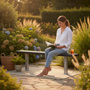 Premium Heavy Duty Single Recycled Plastic Bench for Outdoor Use - 1000mm & 1600mm Options with Durable Aluminium Legs