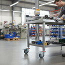 160mm Heavy Duty Braked Swivel Bolt Hole Castor with Anti-Static Features