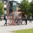 Premium Slimline Cycle Shelter for 4 Adult Bicycles - Galvanised Steel Frame with Easy Assembly and Robust Protection