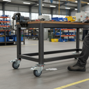 100mm Heavy Duty Braked Swivel Plate Castor with Anti-Static Feature