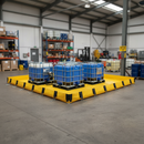 Premium Fuel and Chemical Spill Containment with Corner and Central Supports (350x450x25cm)
