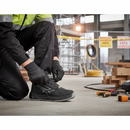 Premium Lightweight Safety Trainer Shoe with Water-Resistant Nubuck Leather for Comfort and Support in Industrial Settings