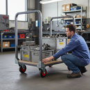 160mm Braked Swivel Plate Castor with Heavy Duty Rubber Tyre