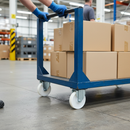 160mm Fixed Plate Castor with Heavy Duty White Nylon Wheel and 400Kg Load Capacity