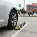 Premium Rubber Wheel Stops for EV Protection - Highly Visible, Durable, and Easy to Install