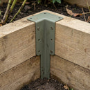 Double Sleeper Pin Corner Bracket 750mm x 2mm Olive Grey