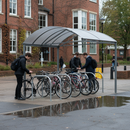 Premium XXL Bike Shelter Extension for Enhanced Storage Capacity - Galvanised and Painted, 2.5 Metres of Additional Space