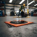 High-Performance PU Drain Cover - 46cm x 46cm for Spill Control