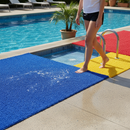 Premium Free-Draining Poolside Comfort Matting - Soft Vinyl Anti-Slip Design and Anti-Fatigue Properties