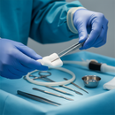 Professional Standard Dressing Forceps Non-Toothed Straight 18cm for Precision Handling