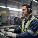 Premium High-Performance Communication Ear Defenders with SNR 34dB and Bluetooth Capability for Construction and Industrial Use