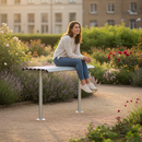 Premium Ergonomic Perch Bench with Seven Slats for Comfort and Stability - Ideal for Urban Spaces