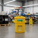Premium Chemical Spill Kit with Circular Bin - 90L Capacity
