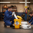 Premium Oil and Fuel Spill Kit - Yellow Plastic Drum - 60L Capacity