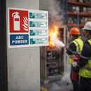 ABC Powder Fire Extinguisher Identification Signs – Landscape – Safety Guidance