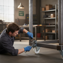 100mm Premium Swivel Plate Castor with White Nylon Wheel - 250Kg Load Capacity