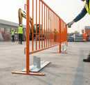 Premium Heavy Duty Metal Feet for Crowd Control Barriers - Stable Base for Safety and Durability