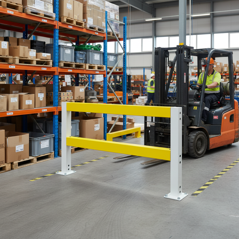 Safety Impact Railing Heavy Duty Impact Protection Railing System Beams - Durable Steel Cons