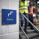 Braille Stairs Signs – 150mm x 150mm – 1.5mm PVC with Self Adhesive – Indoor