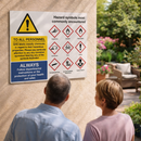 GHS Symbols Safety Signs – 1mm Rigid Plastic & Vinyl – Indoor/Outdoor Use