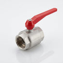1/4in BSP Female Plated Brass Lever Ball Valve, 46mm (view 2)