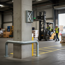 Heavy Duty Offset Wall Mount Barrier Bracket for Secure Impact Barrier Installation with Corrosion-Resistant Finish