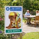 High Visibility Safety Poster – 420mm x 594mm – Synthetic Paper – Indoor/Outdoor Use